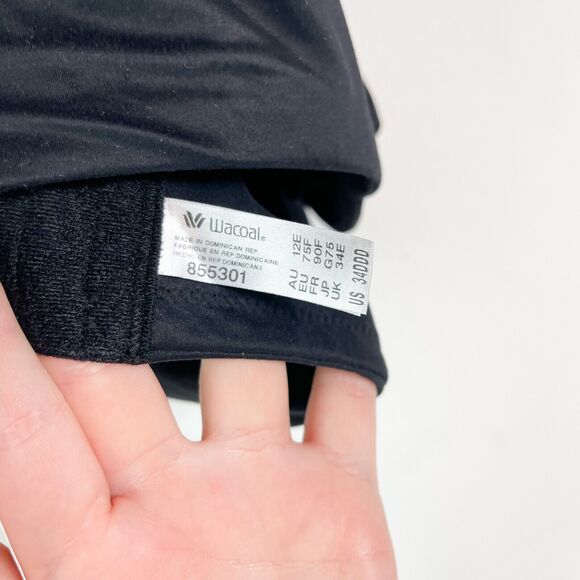 Wacoal NWOT Softly Styled Underwire Bra 855301 Black Size 34DDD - Picture 4 of 4